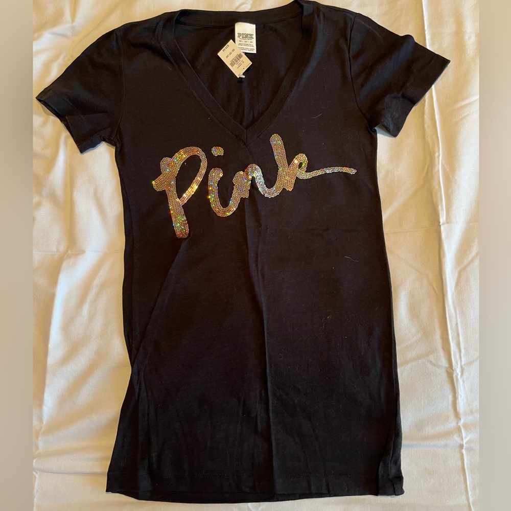 PINK Shirt 
Black
Size XS
BNWT